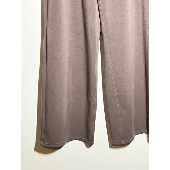 Spanx Air Essentials EUC Taupe Wide Leg Pant Elastic Waist Drawstring Tie SOFT S - Picture 3 of 7